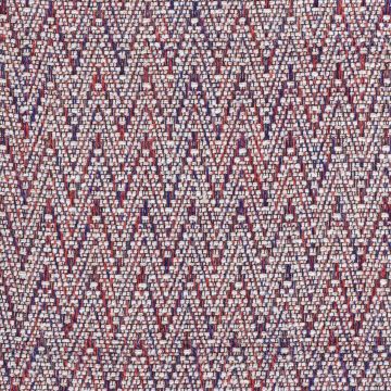 Bouclé Tweed Melange Rood-Blauw