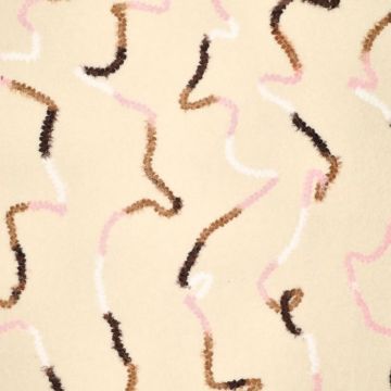 Washable Boucle Chenille Borduursel ecru