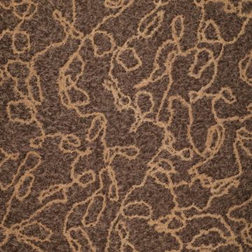 Washable Boucle Chenille Borduursel bruin