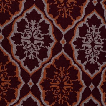 Heavy gebreide jacquard ethnic bordeaux