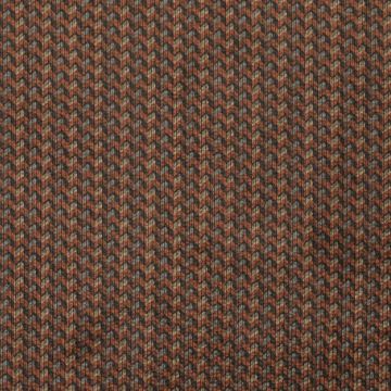 Stretch rib grafisch bruin