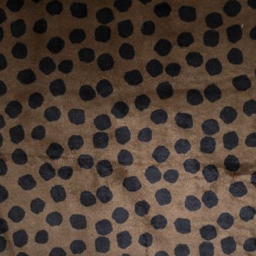 Double Soft Fleece Stippen Zwart-Ecru