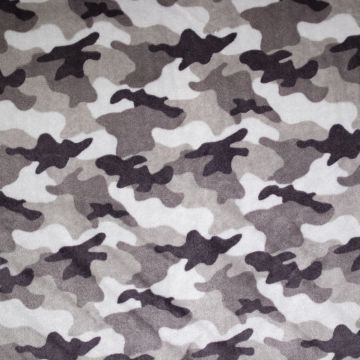 Double Soft Fleece Camouflage grijs