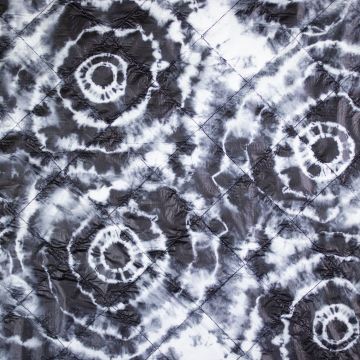 Gewatteerde Tie-Dye Zwart-Wit