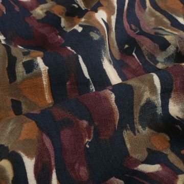 Bubbel viscose fantasie marine
