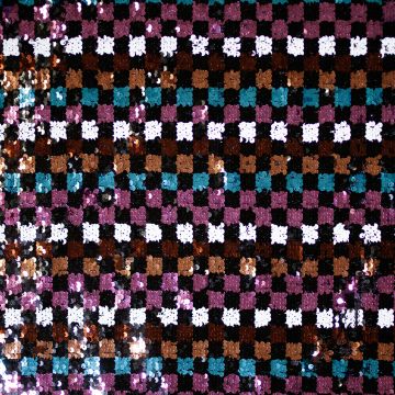 Pailletten mesh multicolor