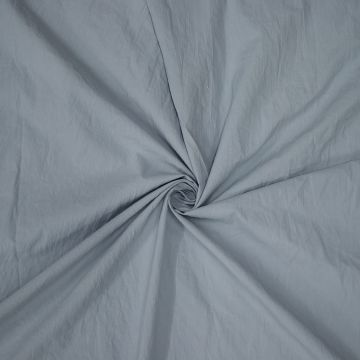 Washed poplin licht blauwgrijs