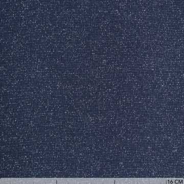 Boordstof lurex rafblauw