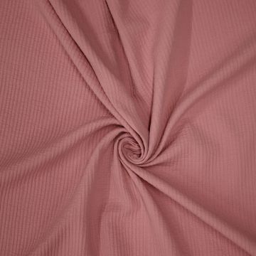Katoen mousseline doorgestikte roze