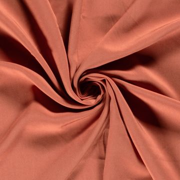 Bamboe poplin terracotta