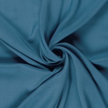 Bamboe poplin oceaan blauw