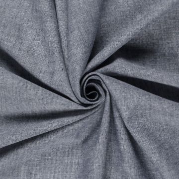 Linnen katoen oxford donkerblauw
