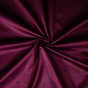 Katoen viscose stretch velours framboos