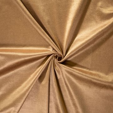 Katoen viscose stretch velours camel