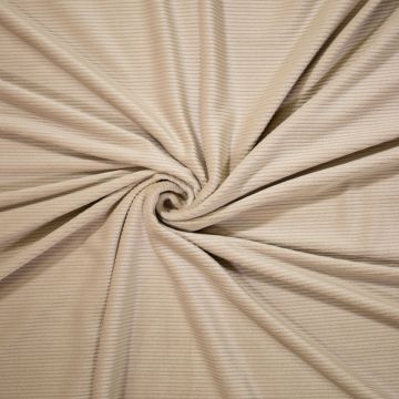 Soft knitted corduroy beige