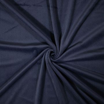 Soft knitted corduroy marine