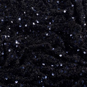 Mesh stof Pailletten Effen Blauw