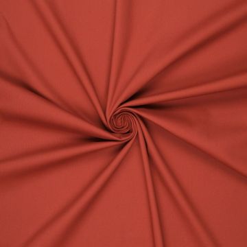 Stretch twil katoen terracotta