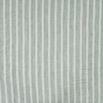 Linnen look stof streep pastel groen