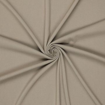 Geweven stretch bamboe stof beige