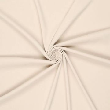Geweven stretch bamboe stof licht beige
