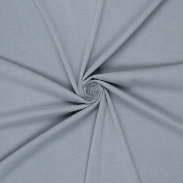 Geweven stretch bamboe stof blauw grijs