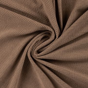 Stretch ribfluweel 8 Wales taupe