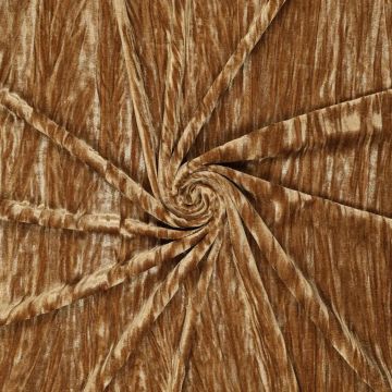 Crash fluweel goudbruin gouden glitter