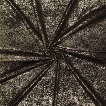 Metallic Suede stretch goud zwart