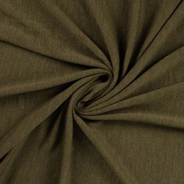 Merino Wool Jersey mosgroen melange