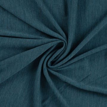 Merino Wool Jersey petrol melange