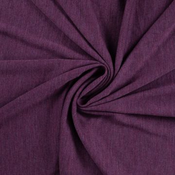 Merino Wool Jersey paars melange