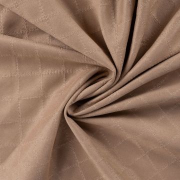 Scuba Suede ruitborduursel camel