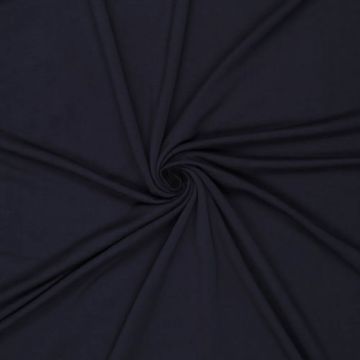 Brushed Bamboe Tricot donker blauw
