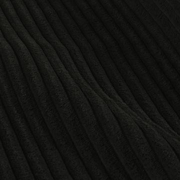 Ribcord Velours Stof zwart