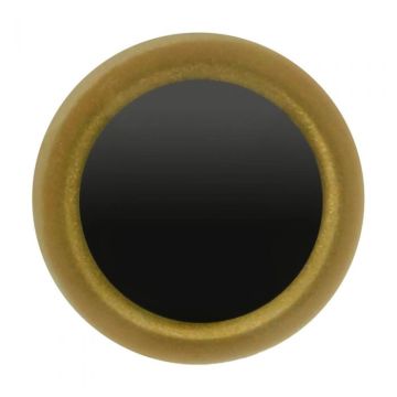 Dierenogen zwart helder goud 10mm