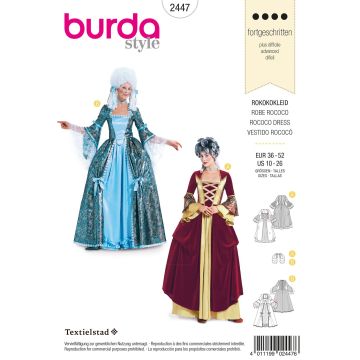 Burda patroon 2447 maat 36 t/m 52