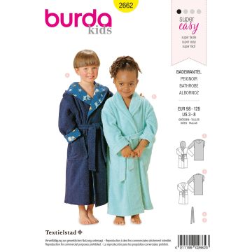 Burda patroon 2662 maat 98 t/m 128