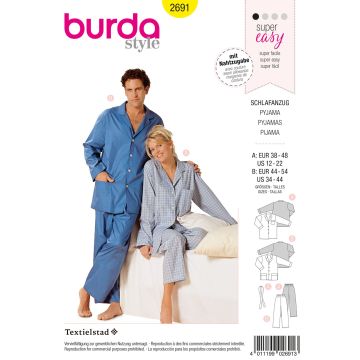 Burda patroon 2691 maat 38 t/m 48