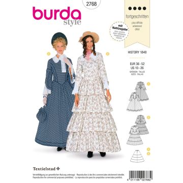 Burda patroon 2768 maat 36 t/m 52
