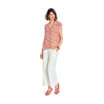 Burda patroon Damesvest met riem en blouse met kleine reverskraag 5734