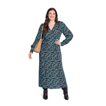 Burda patroon Midi-jurk voor dames met inzetstuk en plooien 5748