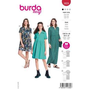 Burda patroon 5829 maat 34 t/m 48