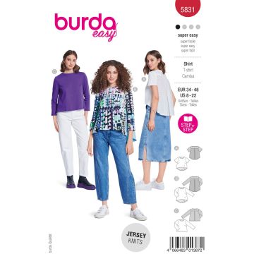 Burda patroon 5831 maat 34 t/m 48