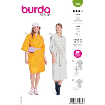 Burda patroon 5845 maat 36 t/m 46
