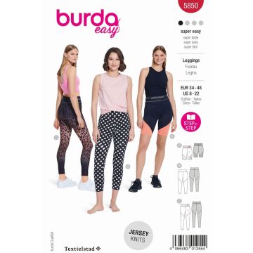 Burda patroon 5850 maat 34 t/m 48