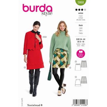 Burda patroon 5868 maat 34 t/m 44