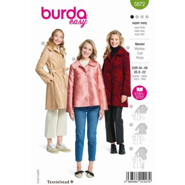 Burda patroon 5872 maat 34 t/m 48