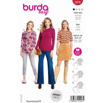 Burda patroon 5876 maat 34 t/m 48