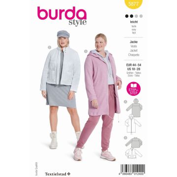 Burda patroon 5877 maat 44 t/m 54